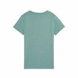 Kort�rmet T-shirt til Kvinder Puma Essentials MetallicGreen Moonetalli #2