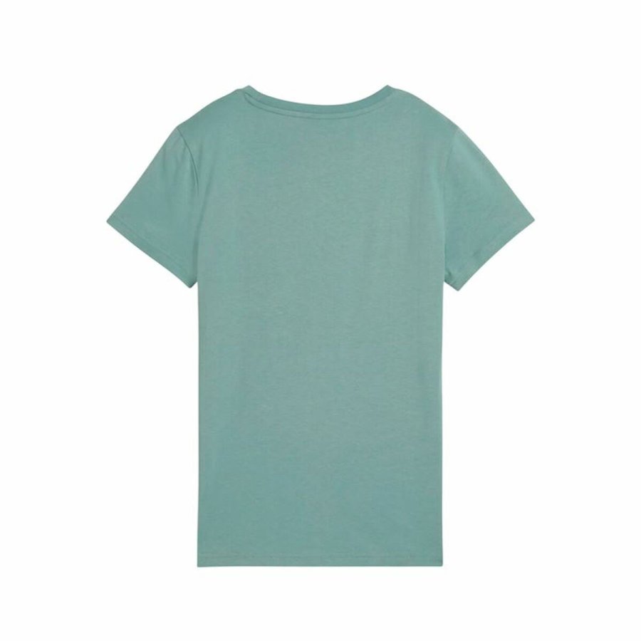 Kort�rmet T-shirt til Kvinder Puma Essentials MetallicGreen Moonetalli #2