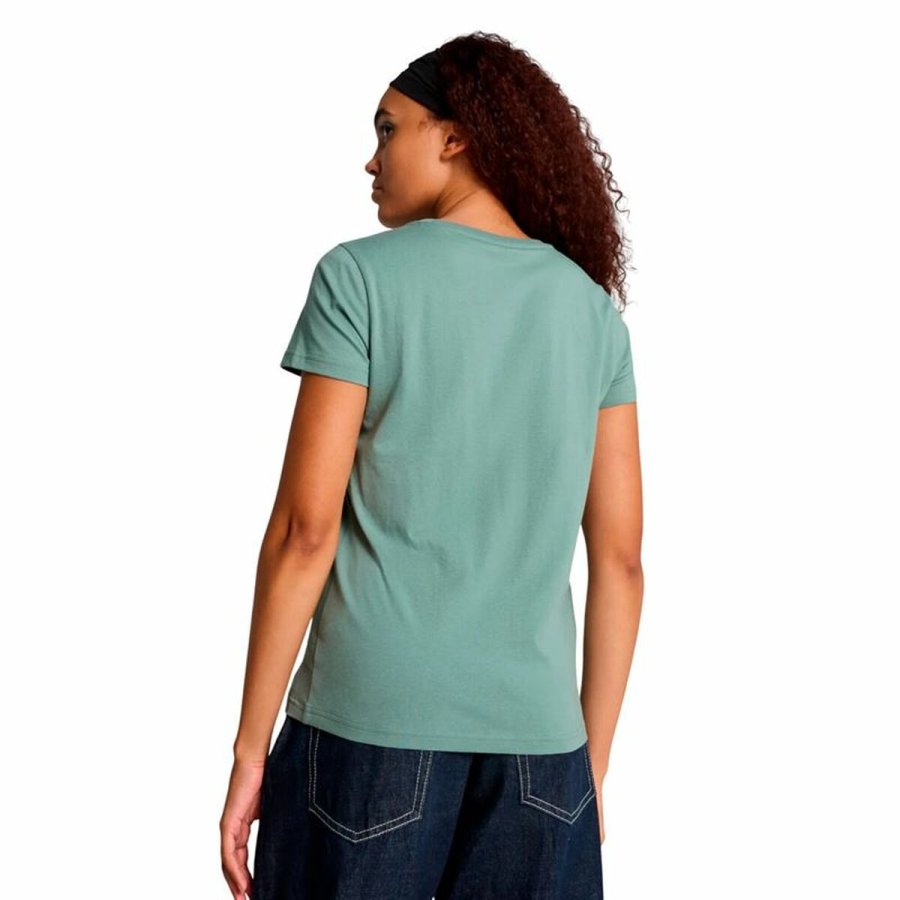 Kort�rmet T-shirt til Kvinder Puma Essentials MetallicGreen Moonetalli #4