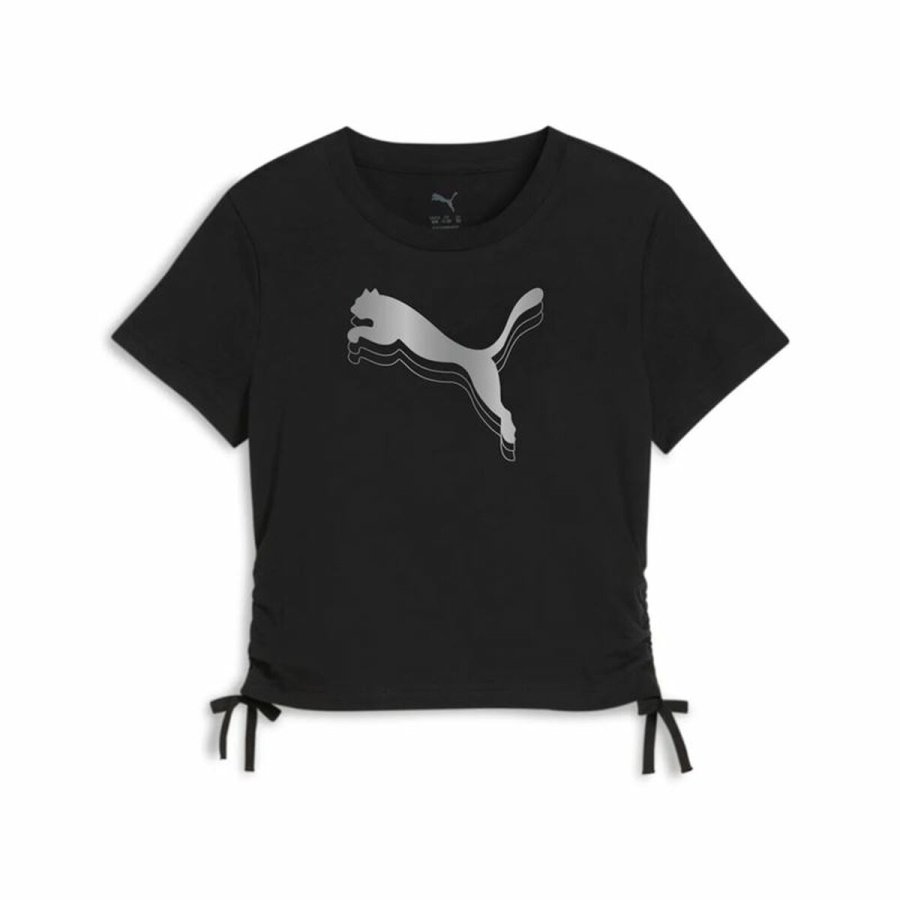 Brne Kortrmet T-shirt Puma Essentials Metallic Knotted #1