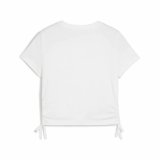 Brne Kortrmet T-shirt Puma Essentials Metallic Knotted Hvid #2