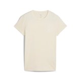 Kort�rmet T-shirt til Kvinder Puma Essentials Script Beige #1