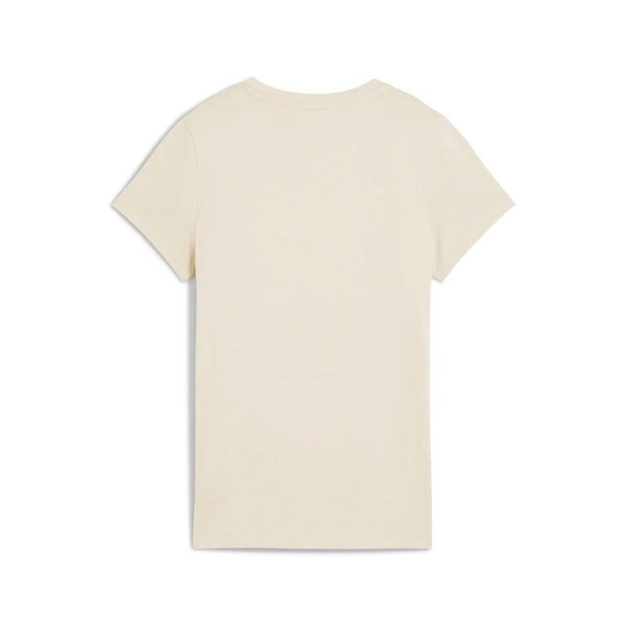 Kort�rmet T-shirt til Kvinder Puma Essentials Script Beige #2