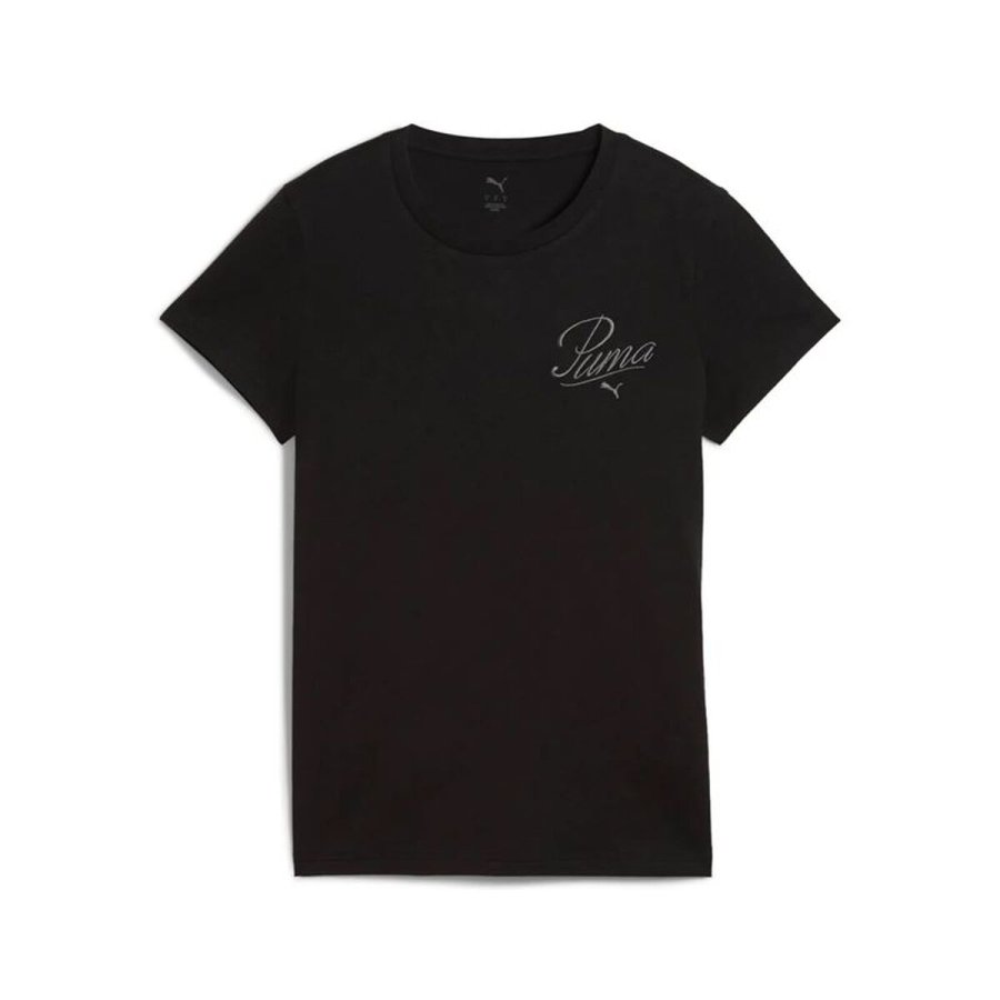 Kort�rmet T-shirt til Kvinder Puma Essentials Script Sort #1