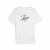 Brne Kortrmet T-shirt Puma Essentials Hvid #1