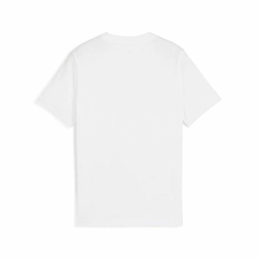 Brne Kortrmet T-shirt Puma Essentials Hvid #2