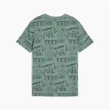 Brne Kortrmet T-shirt Puma Puma Mid90S Aop Tee B Bl Grn #2