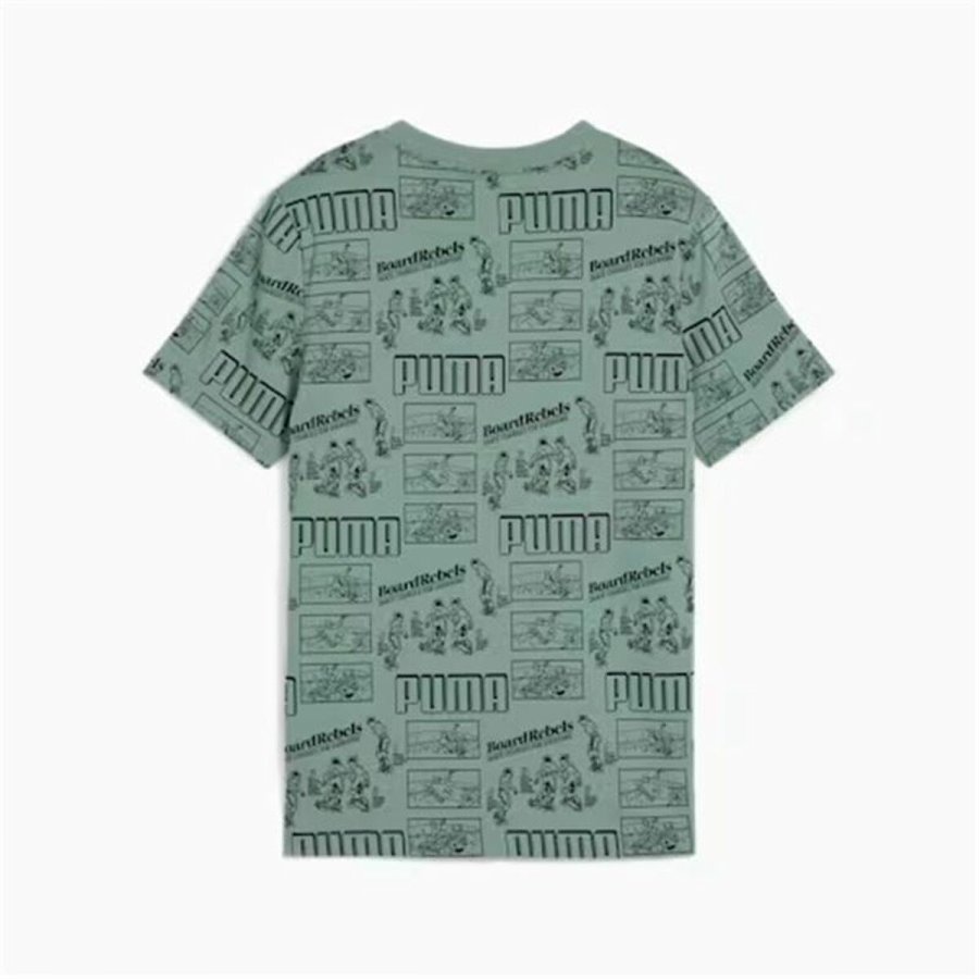Brne Kortrmet T-shirt Puma Puma Mid90S Aop Tee B Bl Grn #2
