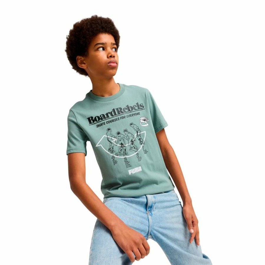 B�rne Kort�rmet T-shirt Puma Mid90S Graphic Tee I #3