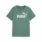 Brne Kortrmet T-shirt Puma Essentials No. 1 Logo G Grn #1