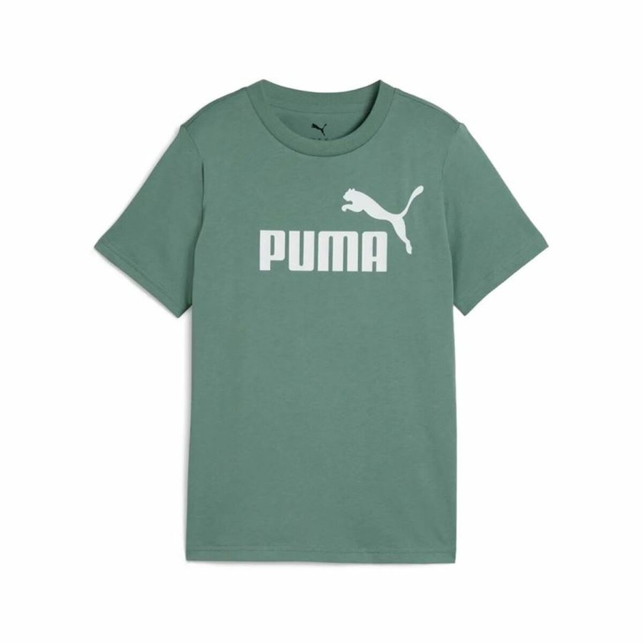 Brne Kortrmet T-shirt Puma Essentials No. 1 Logo G Grn #1