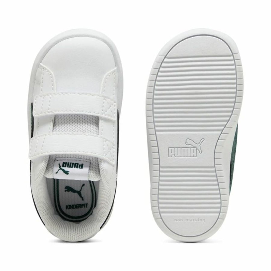 Sportssko til brn Puma Rickie Classic Oliven #3