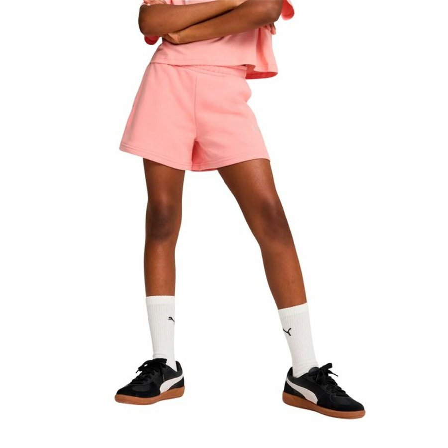 Sport Shorts Puma Essentials Small No. 1 Logo Pink #3