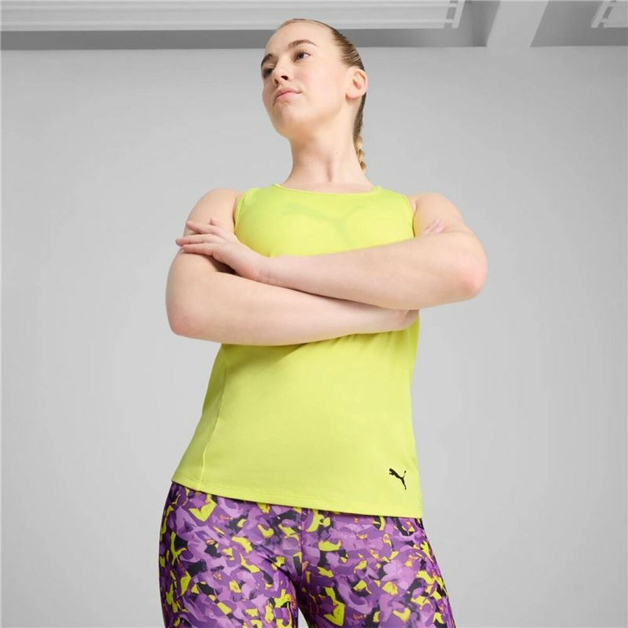 Kort�rmet T-shirt til Kvinder Puma W Tad Essentialsential Race Lysegr�n #3