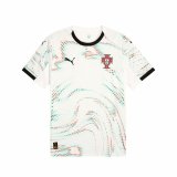 Kortrmet fodboldtrje til mnd Puma Portugal Away Repl Hvid #1
