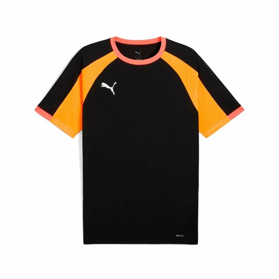 Kortrmet fodboldtrje til mnd Puma Individualliga Sort #1