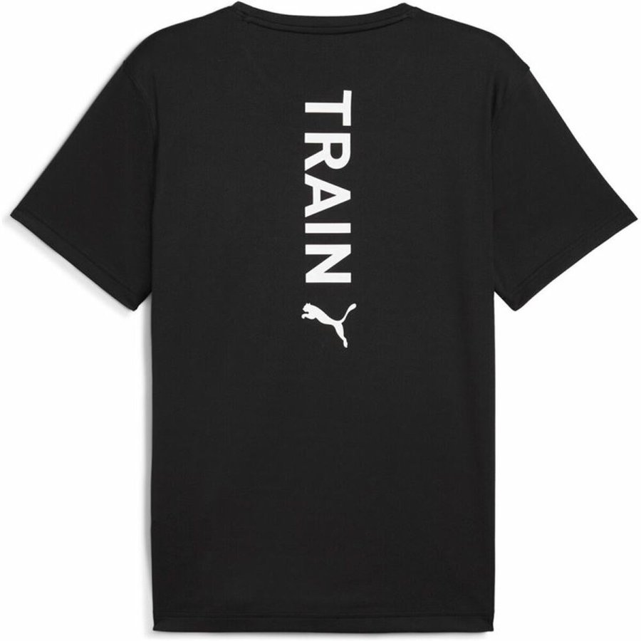 Kort�rmet T-shirt til M�nd Puma M Graphics Training Sort #2