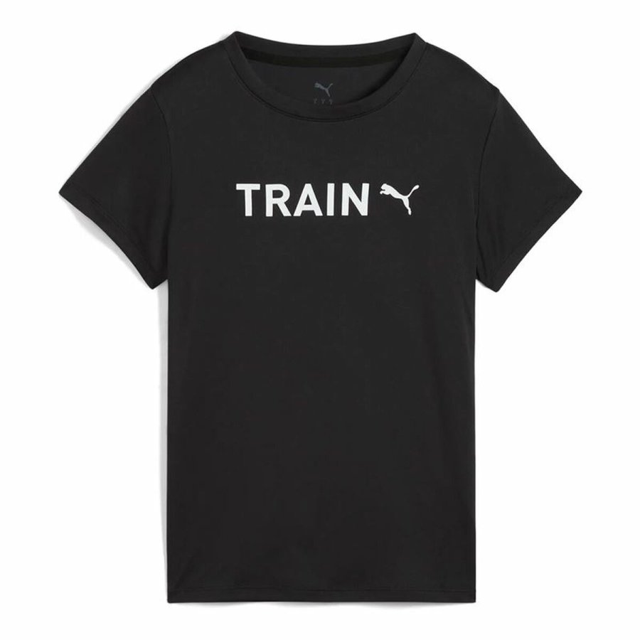 Kort�rmet T-shirt til Kvinder Puma Graphics Sort #1