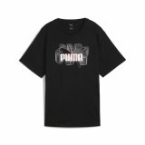 Kort�rmet T-shirt til Kvinder Puma  Graphics Stacked #1