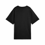 Kort�rmet T-shirt til Kvinder Puma  Graphics Stacked #2
