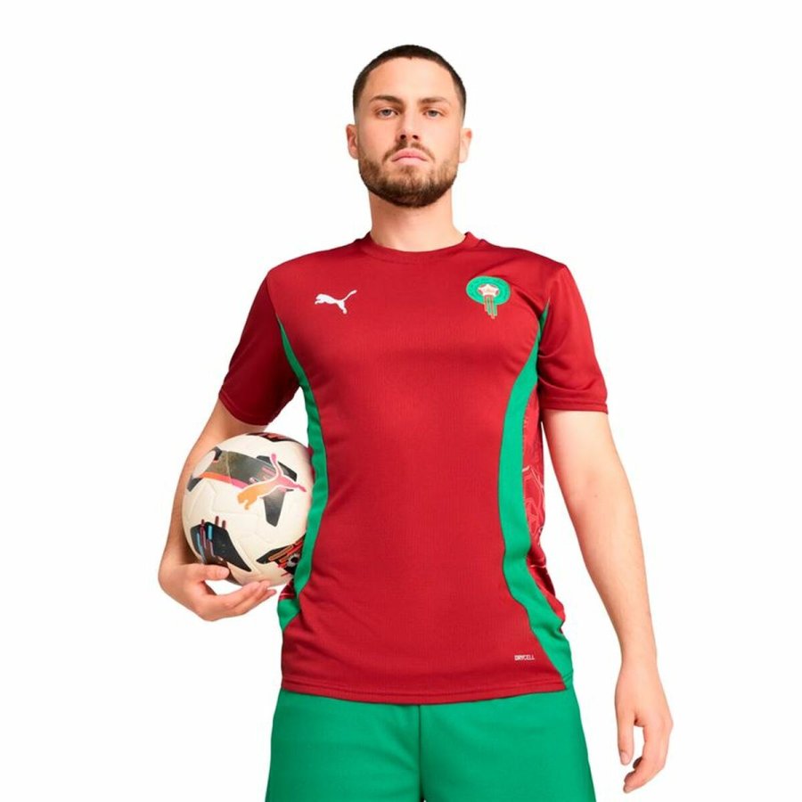Kortrmet fodboldtrje til mnd Puma Marruecos Prematch Ss Rd #3