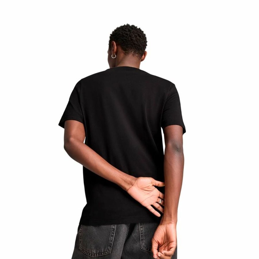 Kort�rmet T-shirt til M�nd Puma Graphics Moto Flag Sort #4