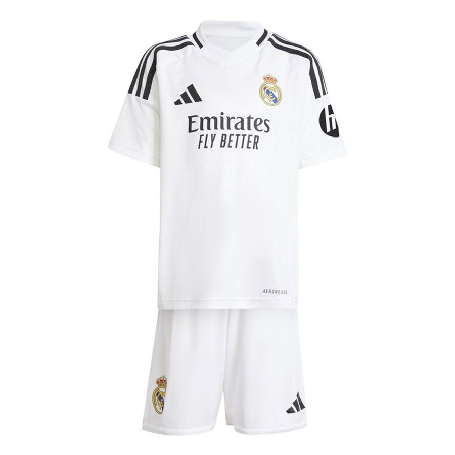 Fodboldudstyr-s�t til b�rn Adidas Real Madrid 24/25 Home Hvid #1