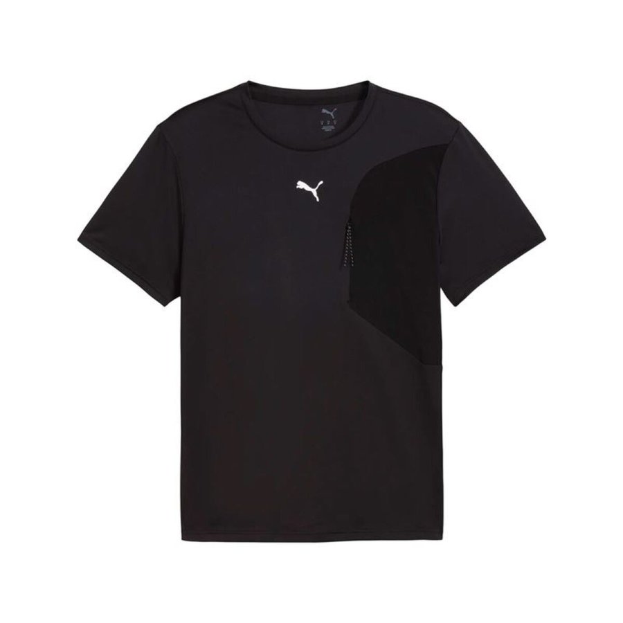 Kort�rmet T-shirt til M�nd Puma M Flex Pocket Sort #1
