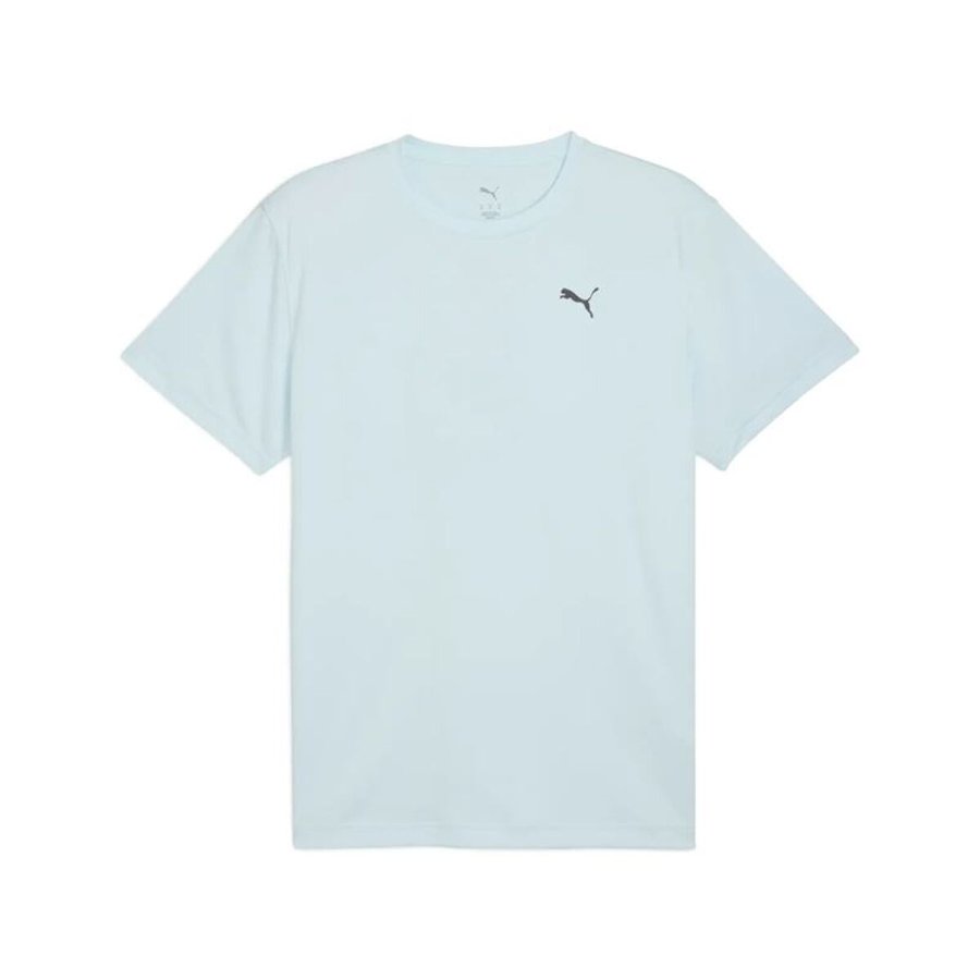 Kort�rmet T-shirt til M�nd Puma Graphics Running Fas Lysebl� #1