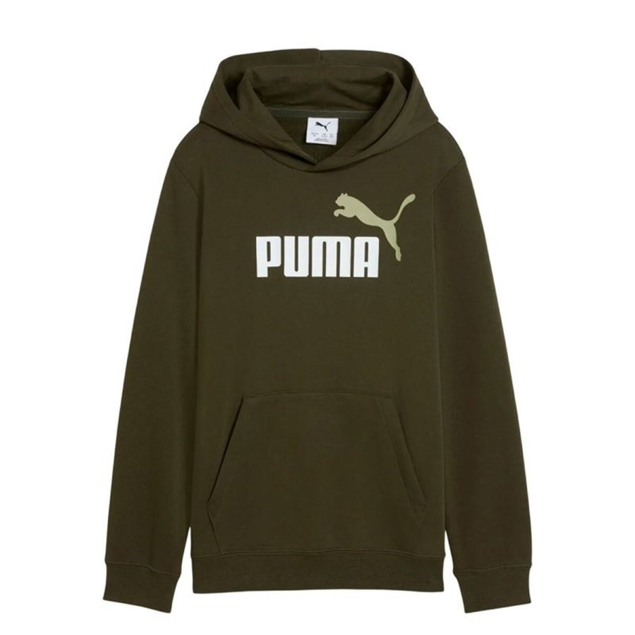H�ttetr�je til B�rn Puma Essentials 2 Color No.1 Log M�rk gr�n Oliven #1