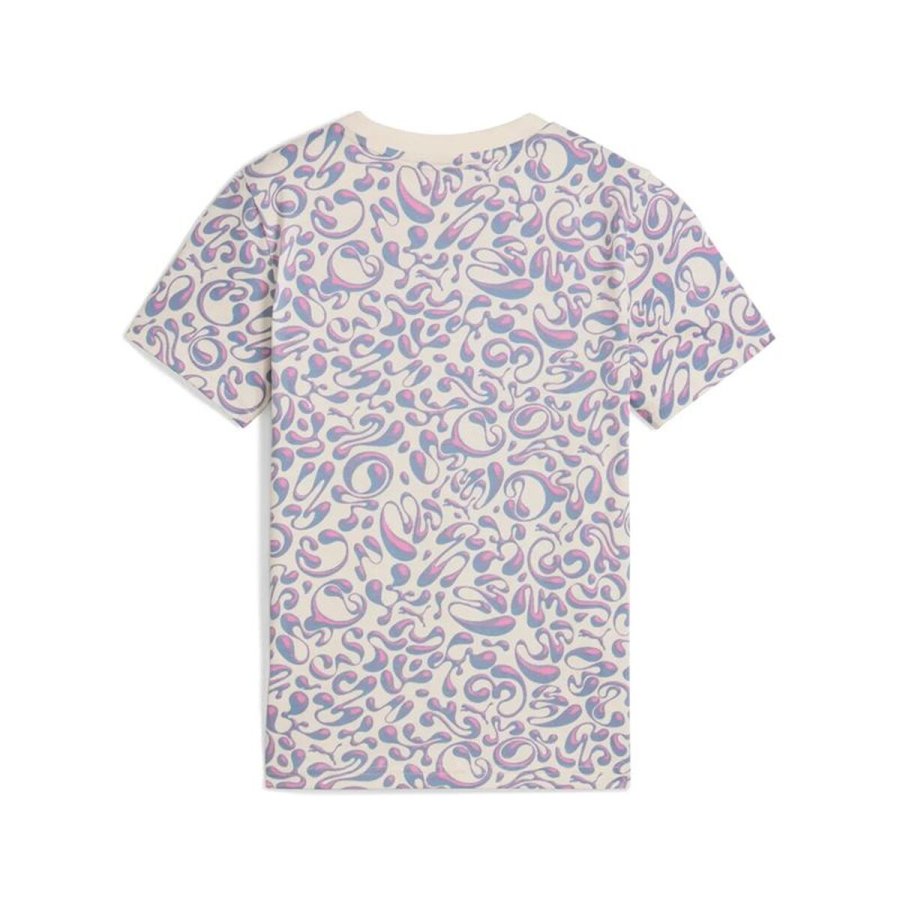 B�rne Kort�rmet T-shirt Puma Tweenerverse Aop Beige #2