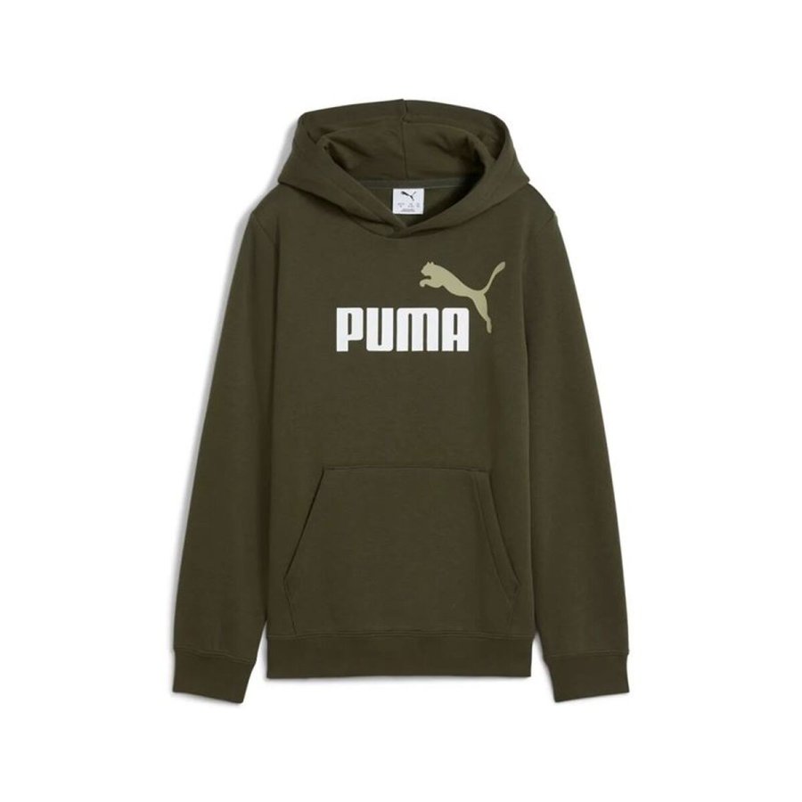 H�ttetr�je til B�rn Puma Essentials 2 Color No.1 M�rk gr�n Oliven #1