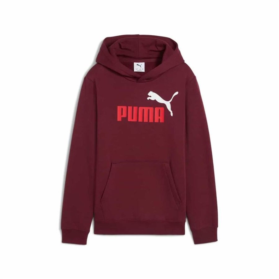 Sweatshirt med h�tte til piger Puma Essentials 2 Color No. 1 R�dbrun #1