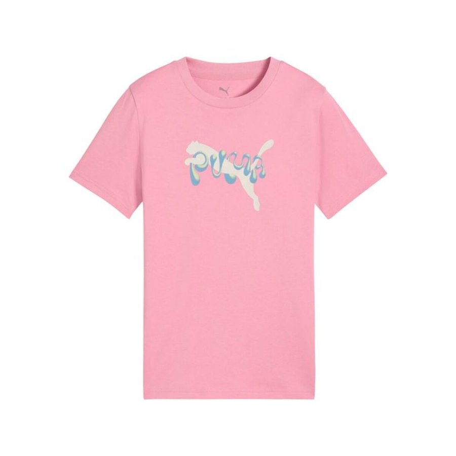 B�rne Kort�rmet T-shirt Puma Tweenerverse Graphic Pink #1