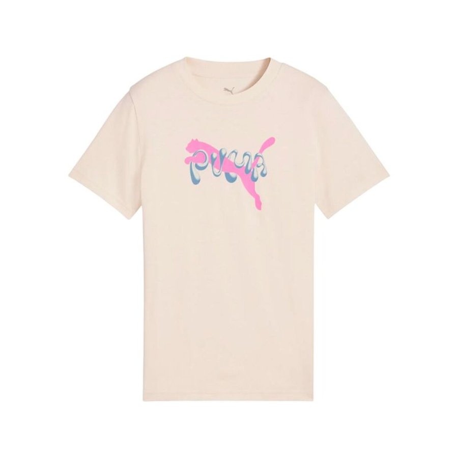 B�rne Kort�rmet T-shirt Puma Tweenerverse Beige #1