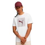 Kort�rmet T-shirt til M�nd Puma 688031 02 Hvid #3