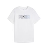 B�rne Kort�rmet T-shirt Puma Essentials Logo Lab B Hvid #1