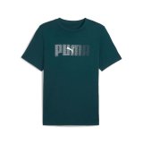 Kort�rmet T-shirt til M�nd Puma Essentials Logo Lab Bl� #1