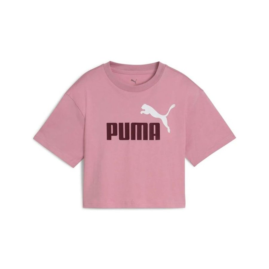 B�rne Kort�rmet T-shirt Puma Essentials 2 Color No. 1 Pink #1