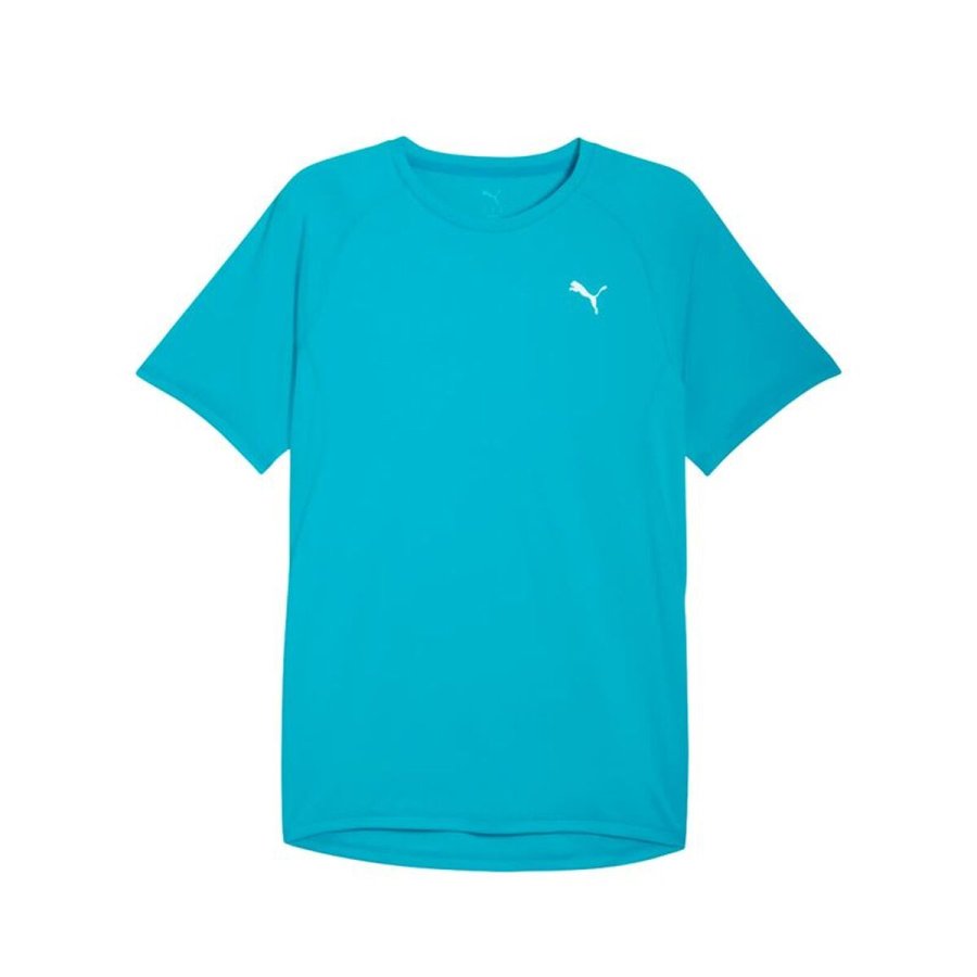 Kort�rmet T-shirt til M�nd Puma M Run Velocity Speed Bl� #1