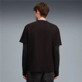 Kort�rmet T-shirt til M�nd Puma Maximal Metallic Relaxed Tee Sort #4