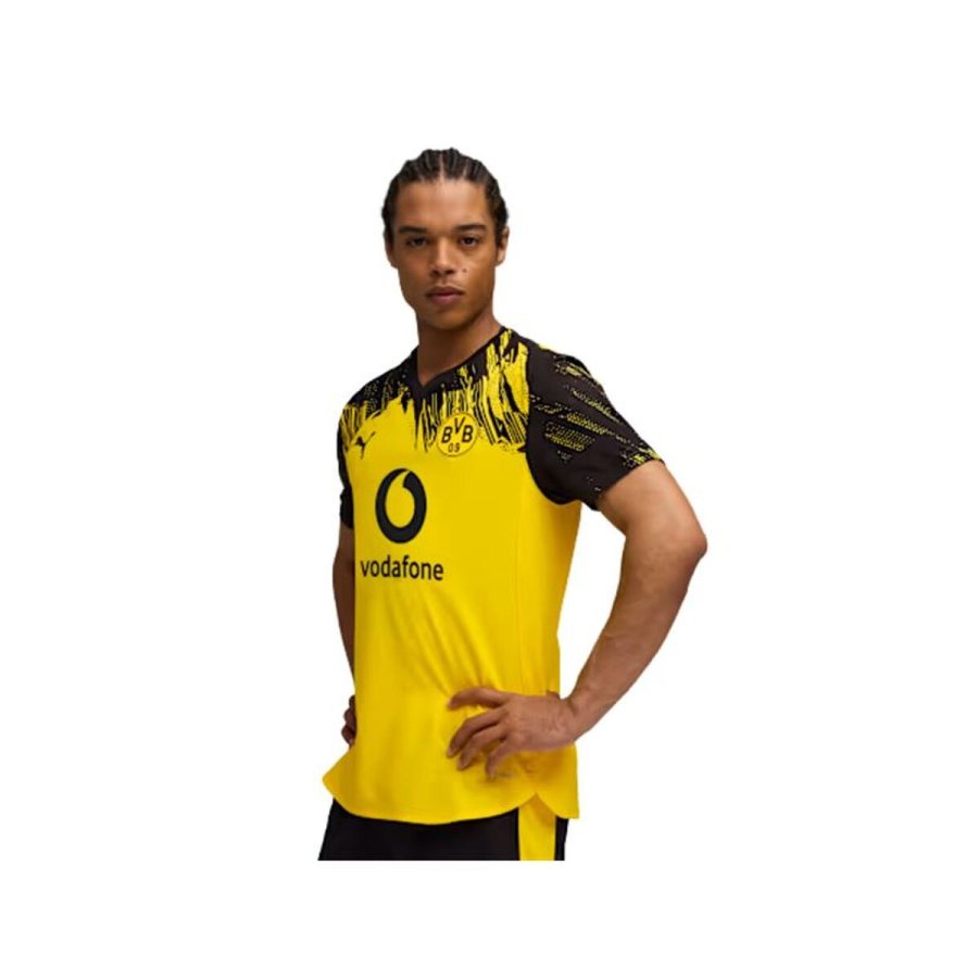 Kort�rmet fodboldtr�je til m�nd Puma Borussia Dortmund Cup Repli #3
