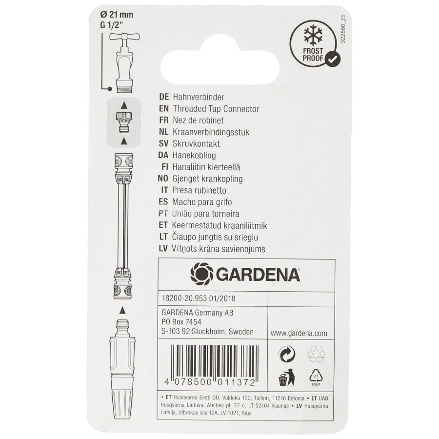 Dyse Gardena 18200-20 Adapter (1/2