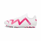 Voksen fodboldst�vler Puma Future Play MG Hvid Fuchsia #1