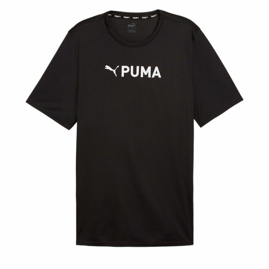 Kortrmet T-shirt til Mnd Puma Fit Ultrabreath Sort #1