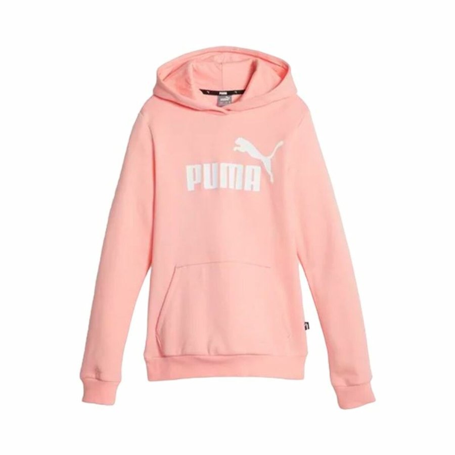 Sweatshirt til Brn Puma Ess Logo Fl Laksefarvet #1