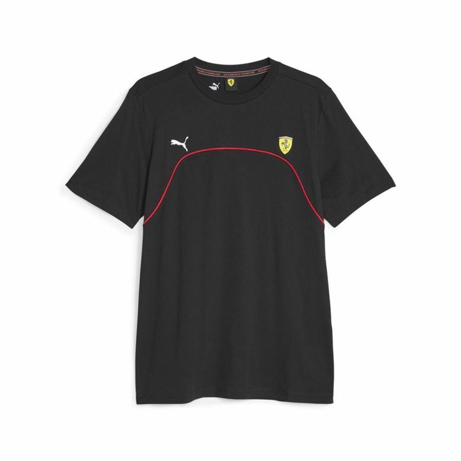 Kortrmet T-shirt til Mnd Puma Ferrari Race Sort #1
