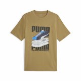 Kortrmet T-shirt til Mnd Puma Graphiccs Sneaker Brun #1