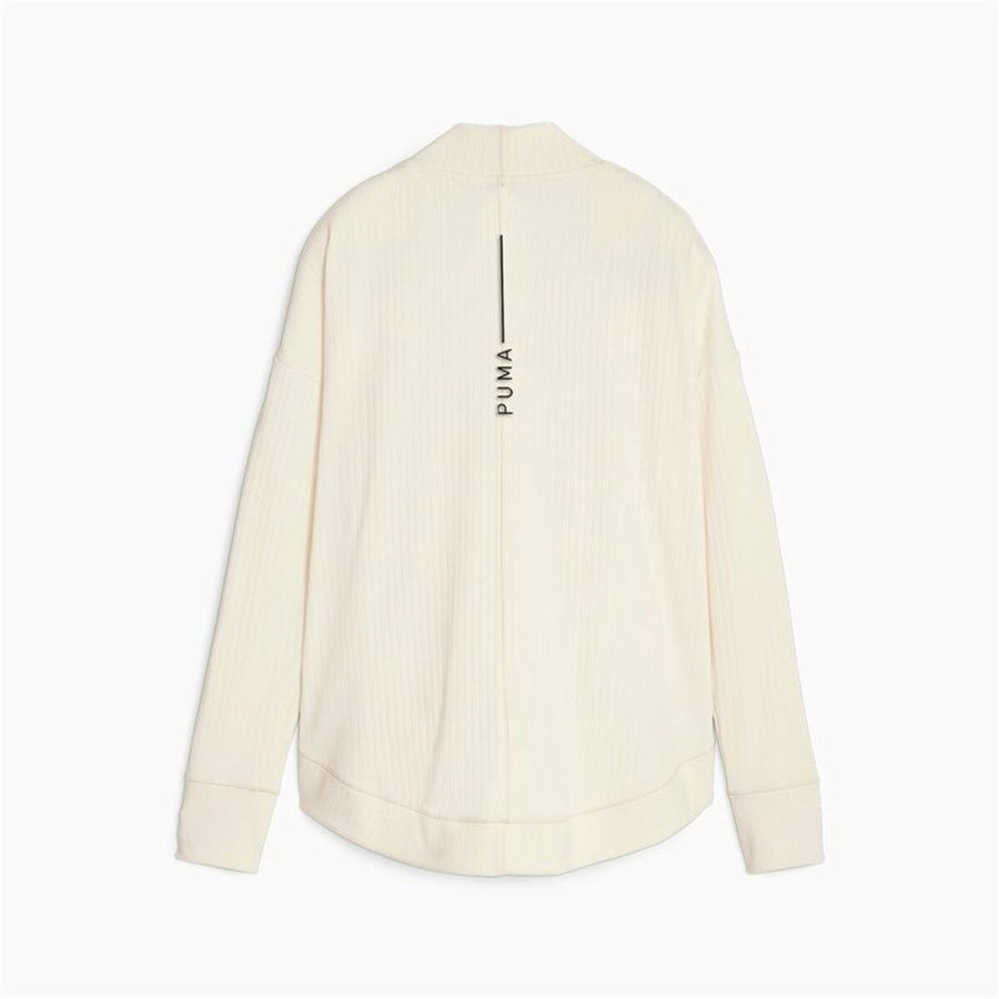 Sportsjakke til damer Puma Studio Unwind Long C Hvid #1
