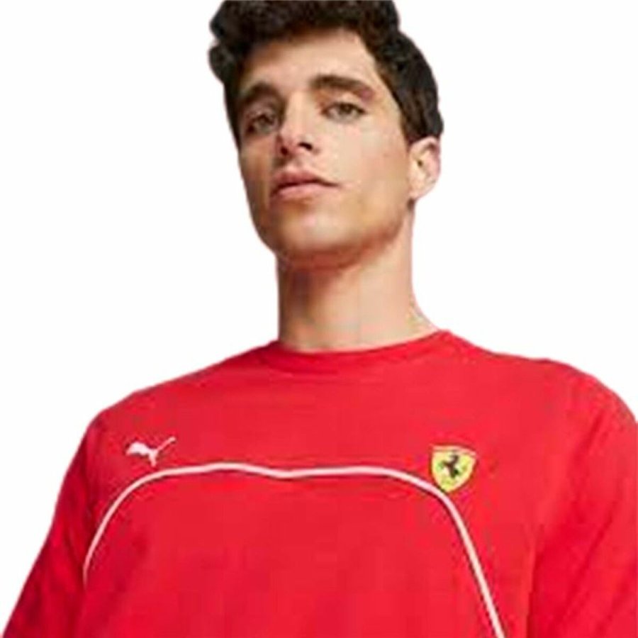 Kortrmet T-shirt til Mnd Puma Ferrari Race Rd #4
